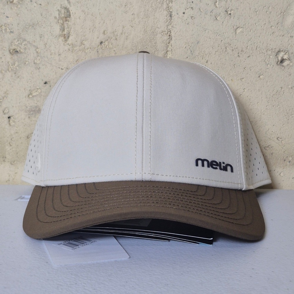 NWT Melin Compass Hydro Hat Mens Classic Yellow Jacket Collection Snapback
